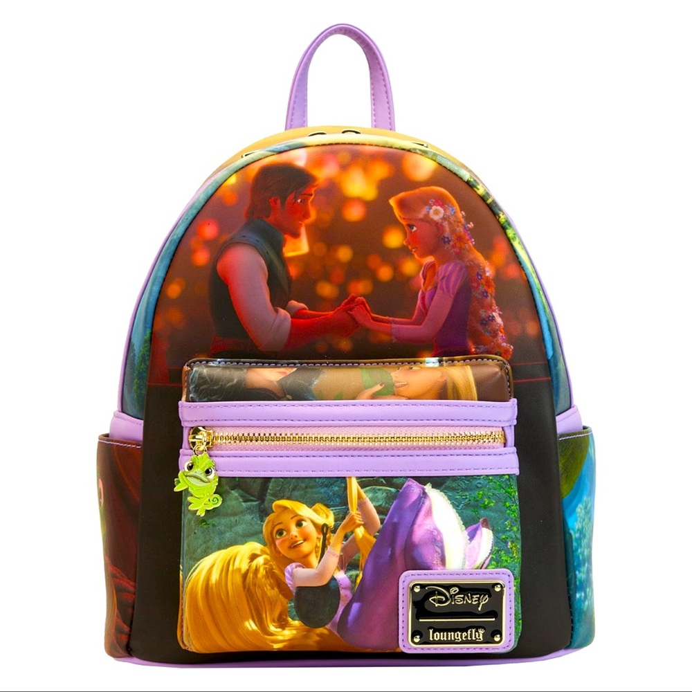 New Loungefly Tangled Scenes Mini Backpack